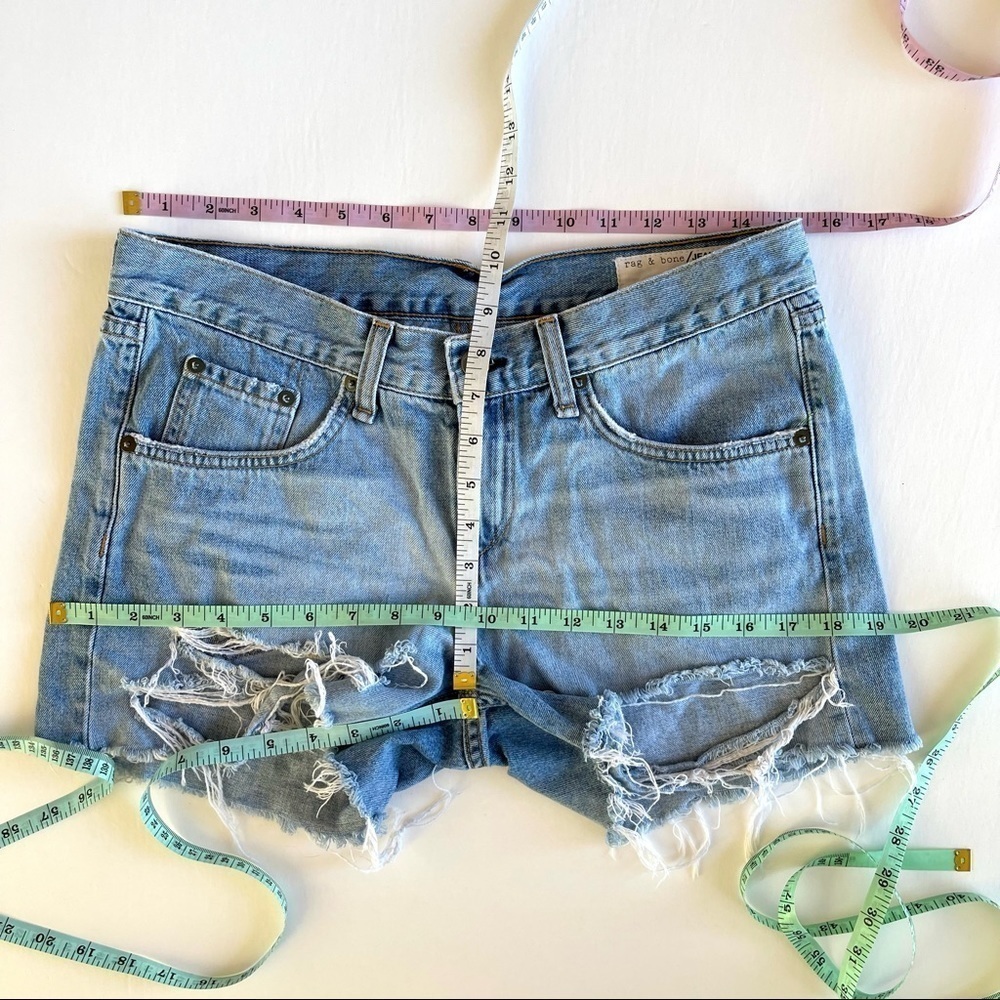 Rag & Bone Jean Shorts Ripped Color Rye - Picture 4 of 9